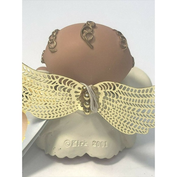 Angel Cheeks Christmas Red Gift Figurine Russ Critters 2001 2 1/2”T Collectible - Picture 2 of 7